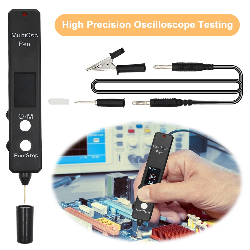 5 in 1 High-precision Oscilloscope Tester 2MSa/s 400KHz Infrared Thermal Imager Resistor Diode Voltage Detection Pen
5 in 1 High-precision Oscilloscope Tester 2MSa/s 400KHz Infrared Thermal Imager Resistor Diode Voltage Detection Pen