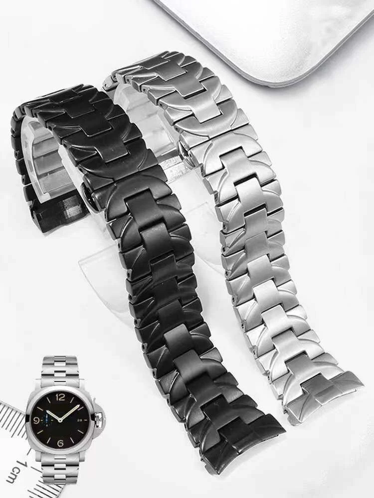 22mm 24mm Curved End Solid Steel Watch Band Metal Replacement Bracelet for Panerai PAM441 PAM111 PAM01316 Men's bracelet
22mm 24mm Curved End Solid Steel Watch Band Metal Replacement Bracelet for Panerai PAM441 PAM111 PAM01316 Men's bracelet