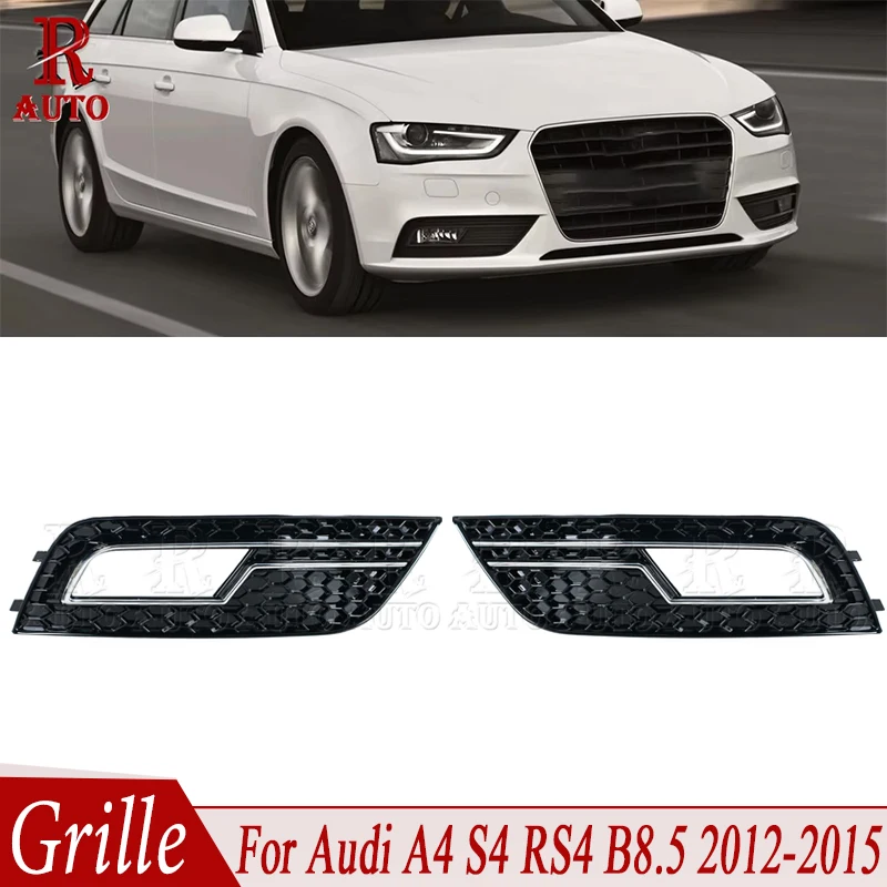 2 шт. передний бампер автомобиля, противотуманная фара, крышка противотуманной фары, сетка, черный хром, модифицированный для Audi A4 S4 RS4 B8.5 2012-2014 2015
2 шт. передний бампер автомобиля, противотуманная фара, крышка противотуманной фары, сетка, черный хром, модифицированный для Audi A4 S4 RS4 B8.5 2012-2014 2015