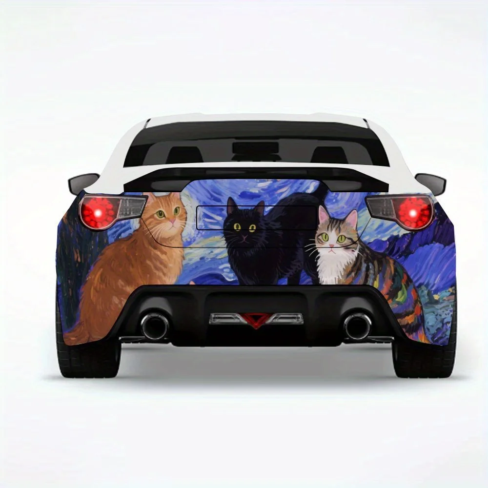 Starry Night Cats Car Sticker,Automotive Car Vinyl Wraps for Decoration and Protection -Waterproof Self - Adhesive Vinyl Decal,
Starry Night Cats Car Sticker,Automotive Car Vinyl Wraps for Decoration and Protection -Waterproof Self - Adhesive Vinyl Decal,