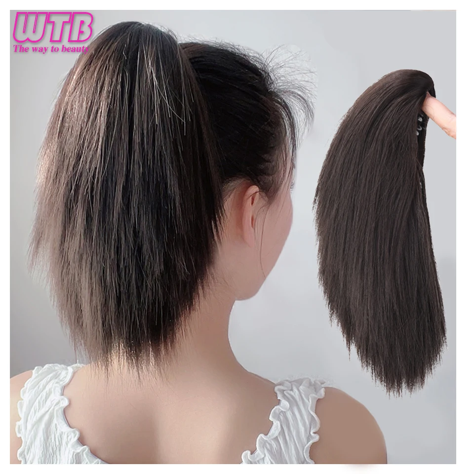WTB Synthetic Short Straight Claw Clip On Ponytail Hair Extension Ponytail Extension Hair For Women Pony Tail Hair Hairpiece
WTB Synthetic Short Straight Claw Clip On Ponytail Hair Extension Ponytail Extension Hair For Women Pony Tail Hair Hairpiece