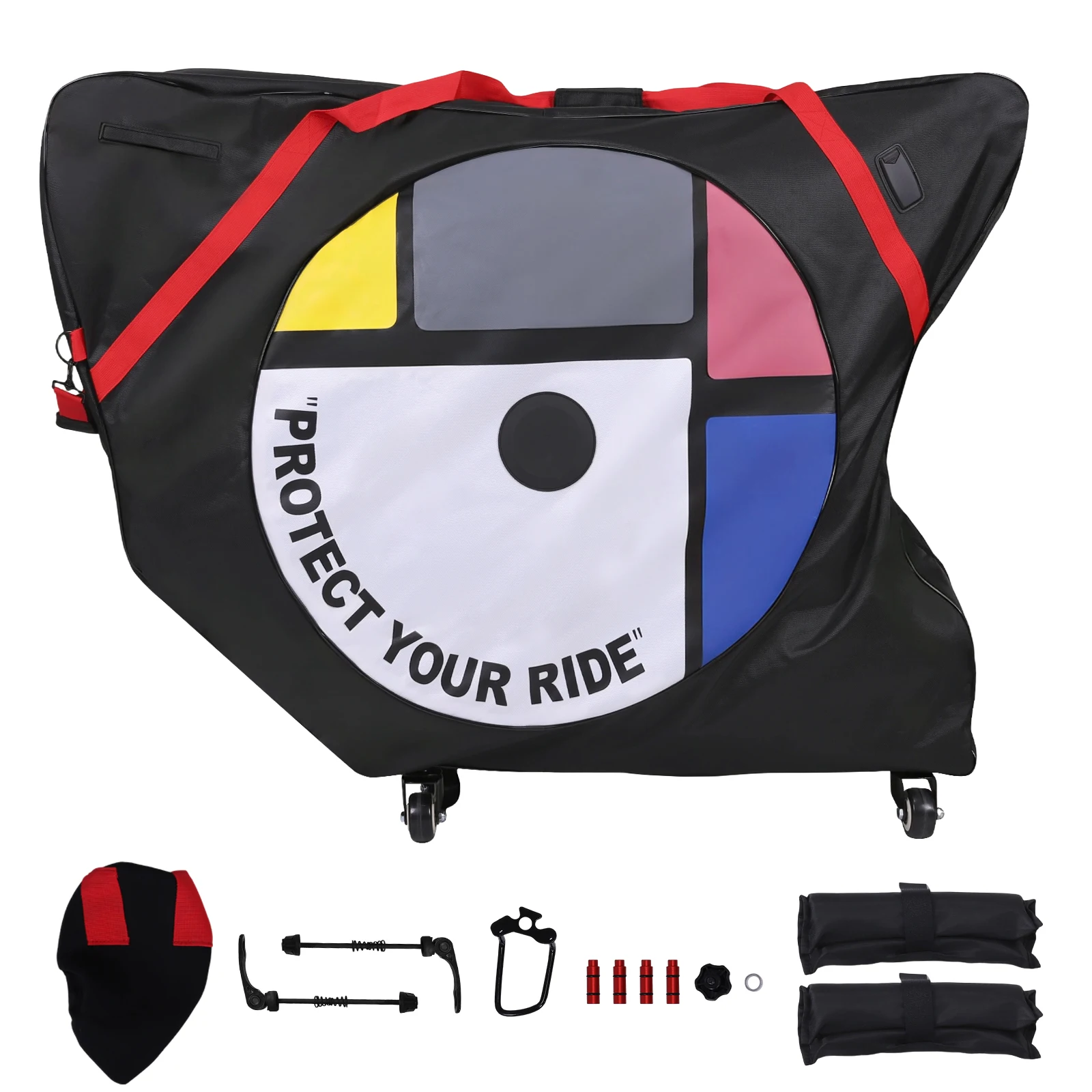 1680D Oxford Cloth Bicycle Carrying Storage Bag Bicycle Loading & Packaging Bag for Mountain Bike Road Bike E-bike
1680D Oxford Cloth Bicycle Carrying Storage Bag Bicycle Loading & Packaging Bag for Mountain Bike Road Bike E-bike