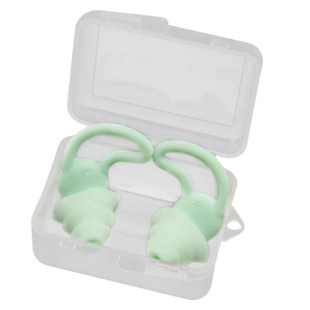 A Pair Green appearance Silicone Earplug Three-layer structure Waterproof sealed Noise Reduction Plug Soft silicone material
A Pair Green appearance Silicone Earplug Three-layer structure Waterproof sealed Noise Reduction Plug Soft silicone material