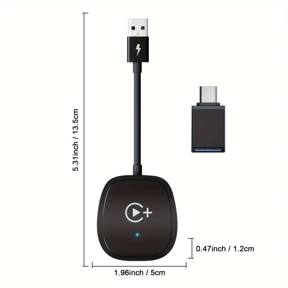 Wireless CarPlay Adapter Support Watch Video Online Netflix/YouTube/Tiktok For OEM Wired CarPlay Cars
Wireless CarPlay Adapter Support Watch Video Online Netflix/YouTube/Tiktok For OEM Wired CarPlay Cars
