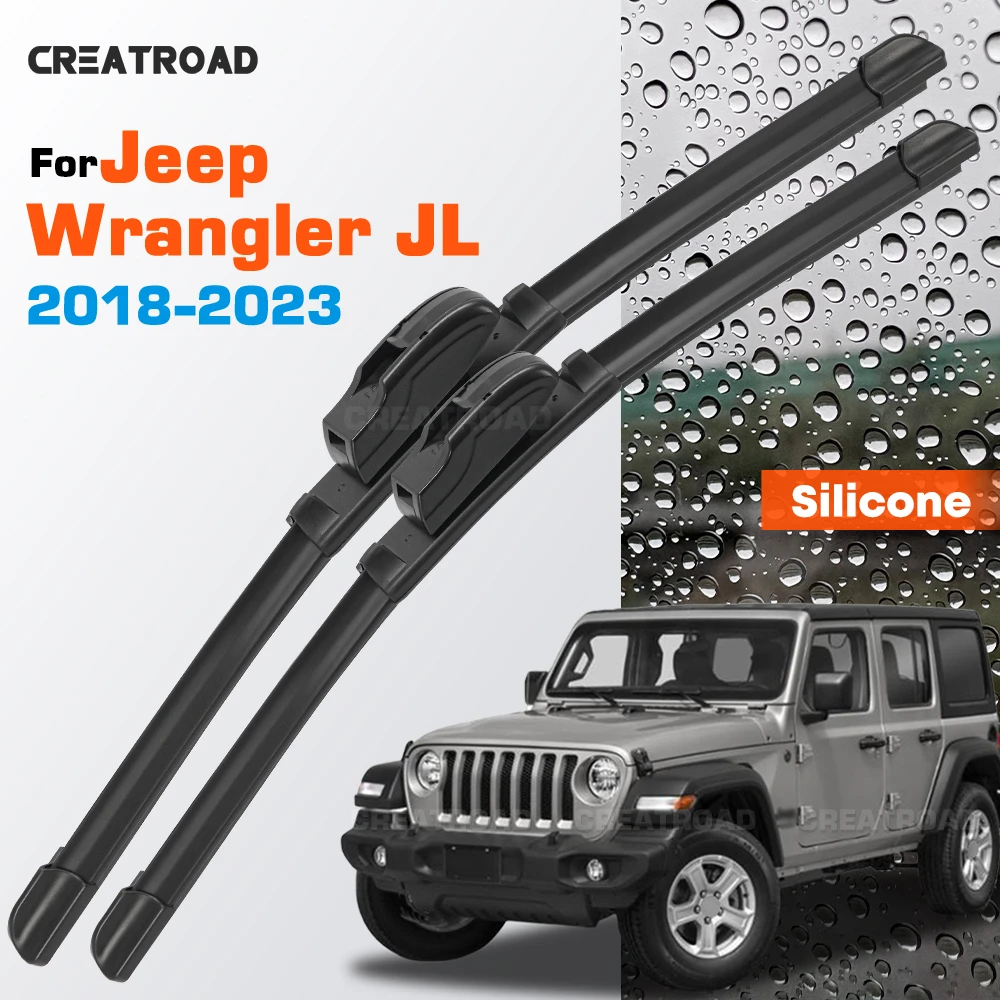 Silicone Wiper Blades Fit For Jeep Wrangler JL 2018-2023 Coated Silent HD Wear-Resistant Car Windshield Wipers 16"+16"
Silicone Wiper Blades Fit For Jeep Wrangler JL 2018-2023 Coated Silent HD Wear-Resistant Car Windshield Wipers 16"+16"
