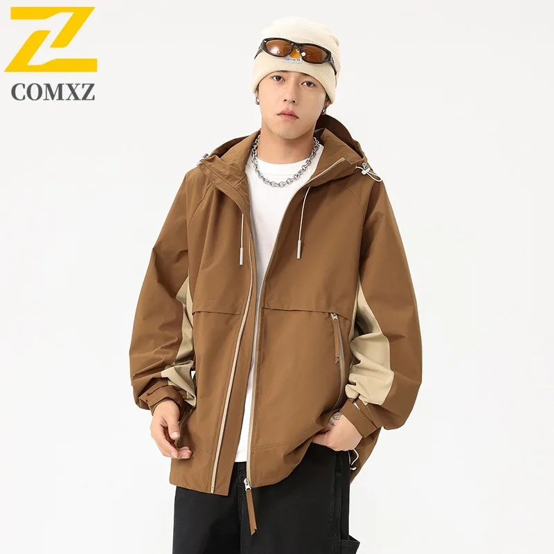 COMXZ 2025 куртка мужская ветрозащитная водонепроницаемая функциональная ветровка пальто весна осень модная повседневная альпинистская куртка
COMXZ 2025 куртка мужская ветрозащитная водонепроницаемая функциональная ветровка пальто весна осень модная повседневная альпинистская куртка