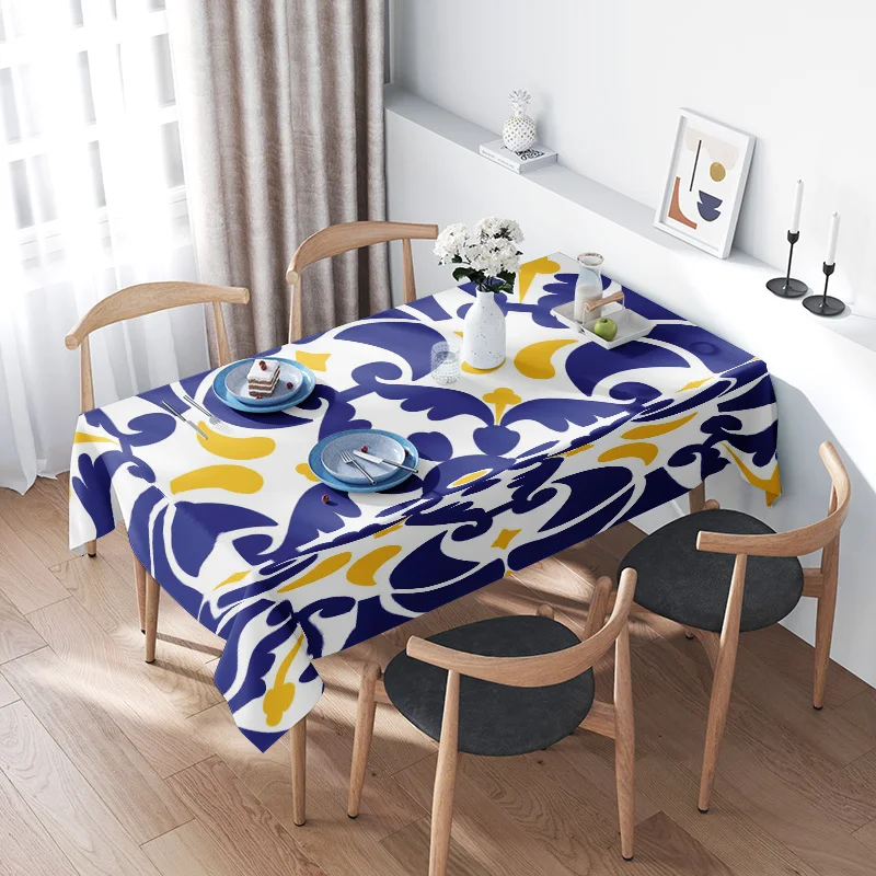 Modern Abstract Tablecloth: Vibrant Colorful Print for Dining Room Decor - Washable Waterproof Fabric, Ideal for Home Party Even
Modern Abstract Tablecloth: Vibrant Colorful Print for Dining Room Decor - Washable Waterproof Fabric, Ideal for Home Party Even