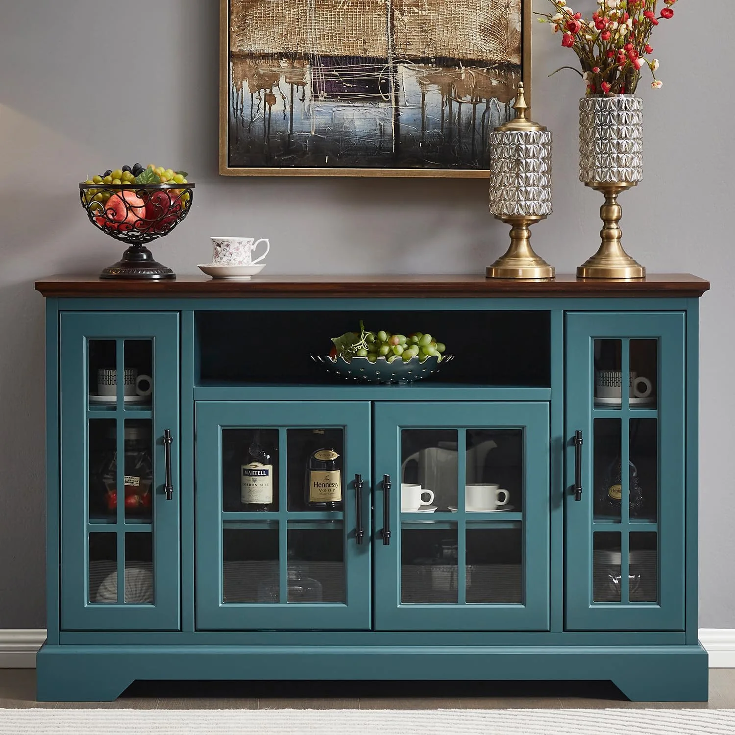 Factory Custom Nordic 52 "Buffet Cabinet Wooden Cutlery Cabinet Locker 4 Glass Cabinet Doors for Guests
Factory Custom Nordic 52 "Buffet Cabinet Wooden Cutlery Cabinet Locker 4 Glass Cabinet Doors for Guests
