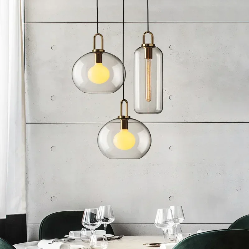 Nordic Glass Ball LED Pendant Chandelier Lighting Fixture for Dining Room Restaurant Kitchen Bar Bedroom Bedside Hanging Lamp
Nordic Glass Ball LED Pendant Chandelier Lighting Fixture for Dining Room Restaurant Kitchen Bar Bedroom Bedside Hanging Lamp
