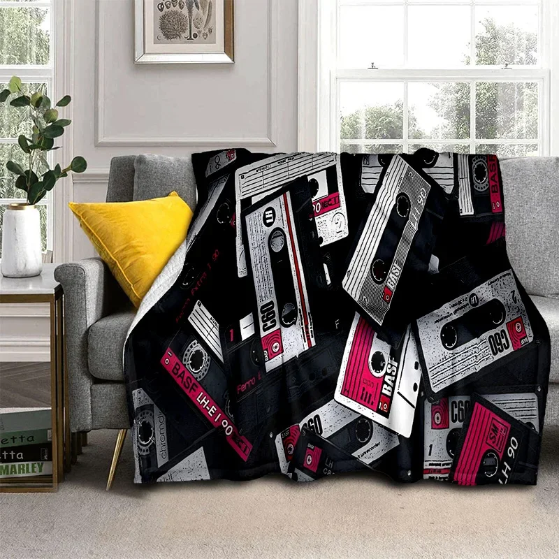 3D Music Cassette Tape Retro Pattern Blanket,Soft Throw Blanket for Home Bedroom Bed Sofa Picnic Travel Office Cover Blanket Kid
3D Music Cassette Tape Retro Pattern Blanket,Soft Throw Blanket for Home Bedroom Bed Sofa Picnic Travel Office Cover Blanket Kid