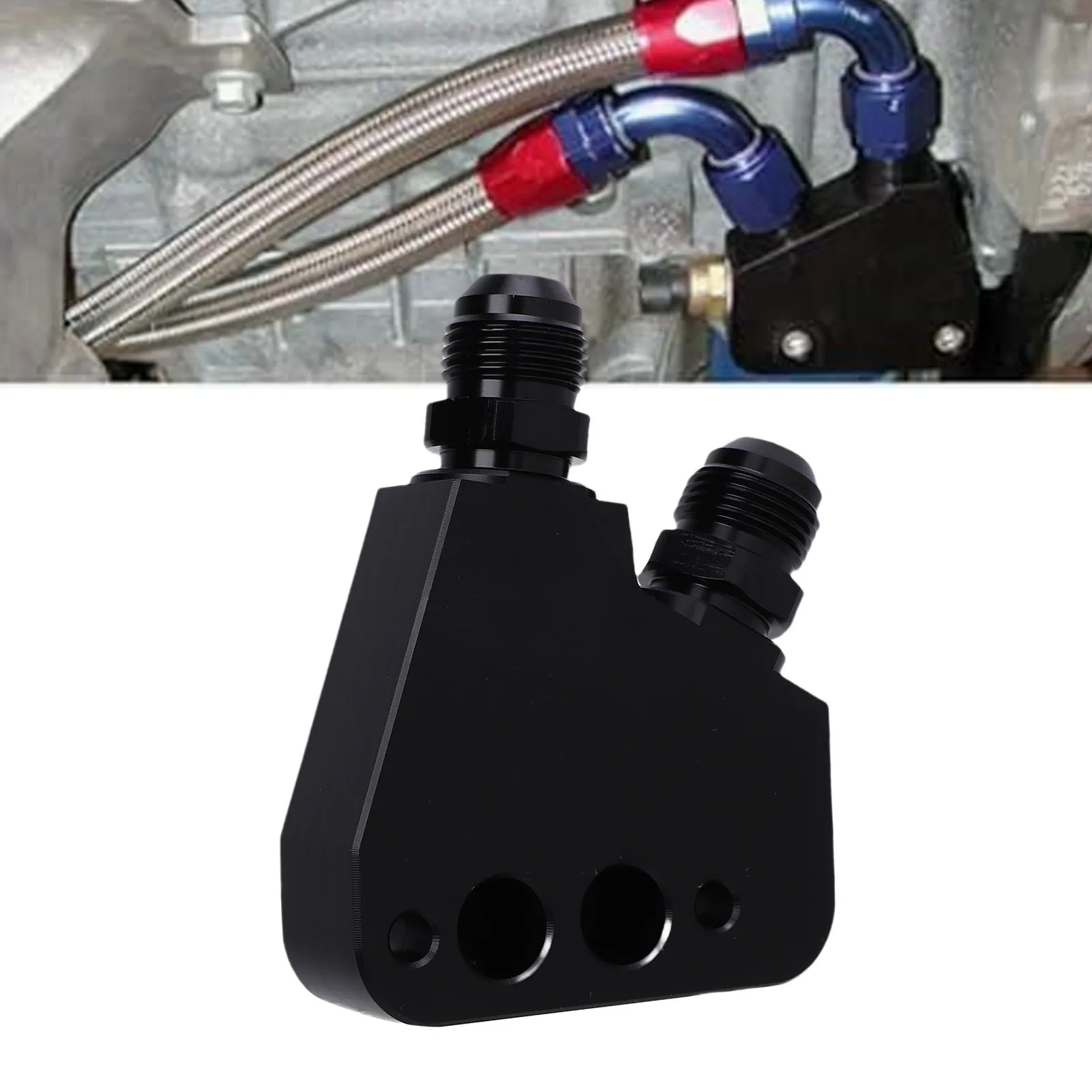 Engine Oil Cooler Adapter Kit AN Threaded Port Aluminium Alloy Replacement for LS LS1 LS2 LS3 LS6 LS7 LS9 Engines
Engine Oil Cooler Adapter Kit AN Threaded Port Aluminium Alloy Replacement for LS LS1 LS2 LS3 LS6 LS7 LS9 Engines