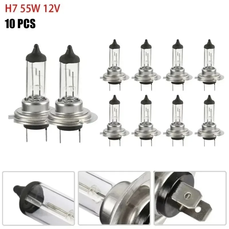 New 10PCS Car 12V Bulb Headlight Halogen HeadLight Replacement Bulb Halogen for 55WHeadlight Bulb Super Warm White Light H7
New 10PCS Car 12V Bulb Headlight Halogen HeadLight Replacement Bulb Halogen for 55WHeadlight Bulb Super Warm White Light H7