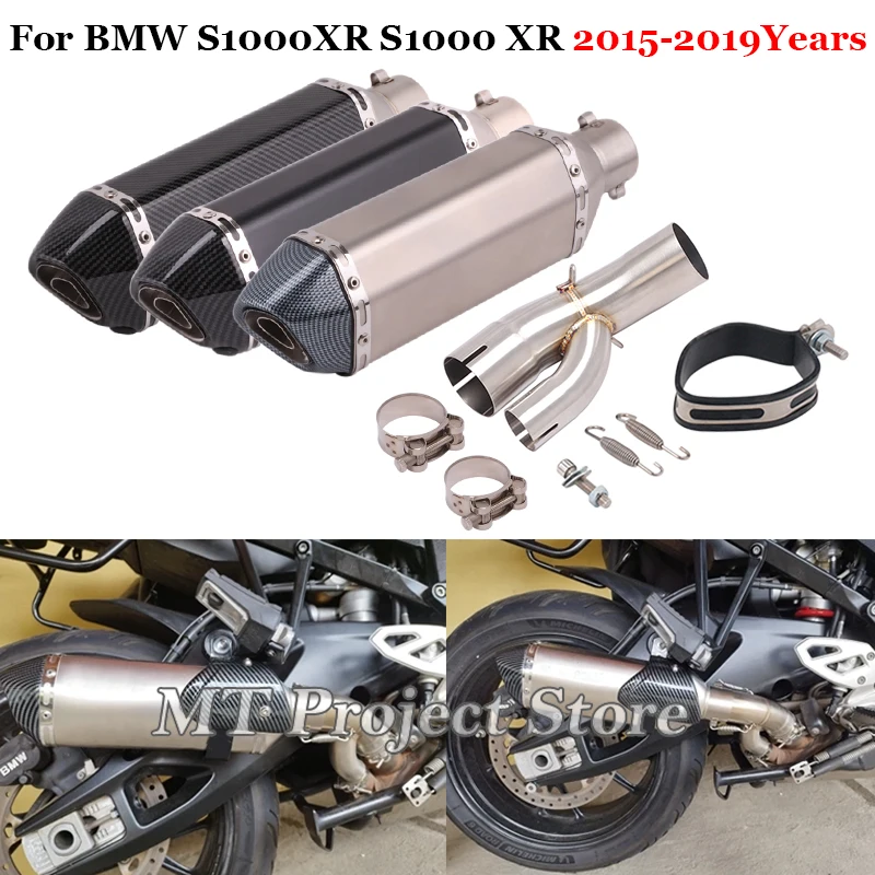 Motorcycle Exhaust System Escape Muffler Moto DB Killer With Middle Link Pipe Slip On For BMW S1000XR S1000 XR 2015 - 2019 Years
Motorcycle Exhaust System Escape Muffler Moto DB Killer With Middle Link Pipe Slip On For BMW S1000XR S1000 XR 2015 - 2019 Years