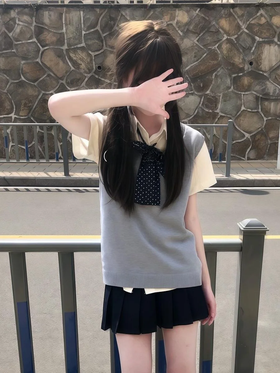 Новое поступление, базовый вязаный жилет с V-образным вырезом, многослойный цветной топ на молнии спереди для поездок на работу и модных подростков
Новое поступление, базовый вязаный жилет с V-образным вырезом, многослойный цветной топ на молнии спереди для поездок на работу и модных подростков