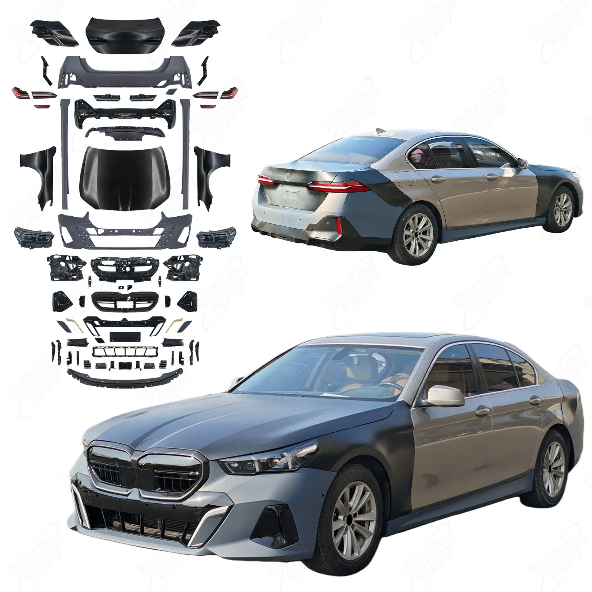 Auto Body System for 5 Series F10 F18 2011-2017 Upgrade to G60 MT 2024 Body Kit Include Front Rear Bumper Led Headlight Hood
Auto Body System for 5 Series F10 F18 2011-2017 Upgrade to G60 MT 2024 Body Kit Include Front Rear Bumper Led Headlight Hood
