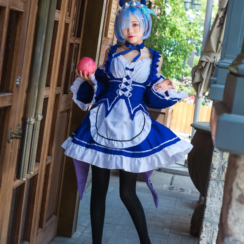 Devil Rem Ram Cosplay Halloween Performance Costume Lolita Role-playing Female Students Work Uniforms Other Uniform Sets
Devil Rem Ram Cosplay Halloween Performance Costume Lolita Role-playing Female Students Work Uniforms Other Uniform Sets