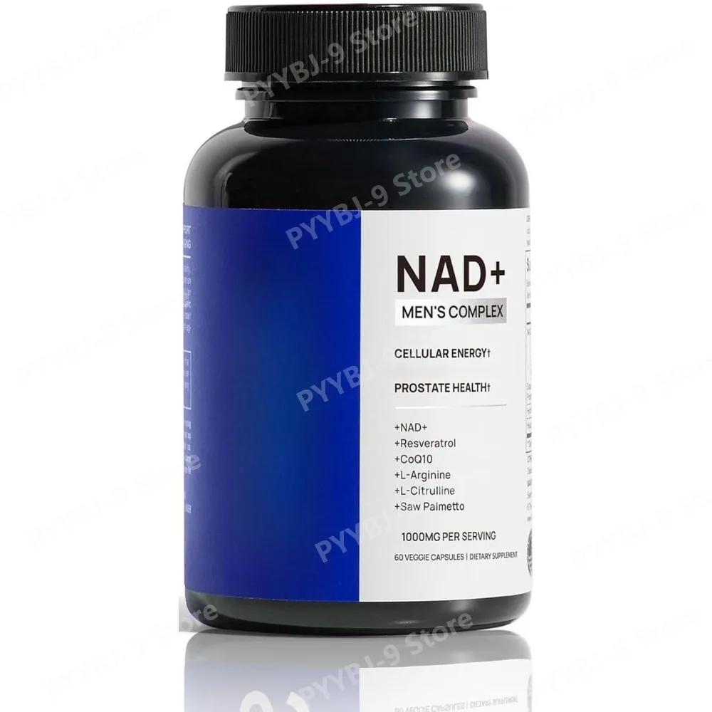 NAD+ Supplement for Men Veggie Capsules with Coenzyme Q10, L-Arginine, L-Carnitine & Ashwagandha 60 Count Vegan Gluten Free
NAD+ Supplement for Men Veggie Capsules with Coenzyme Q10, L-Arginine, L-Carnitine & Ashwagandha 60 Count Vegan Gluten Free