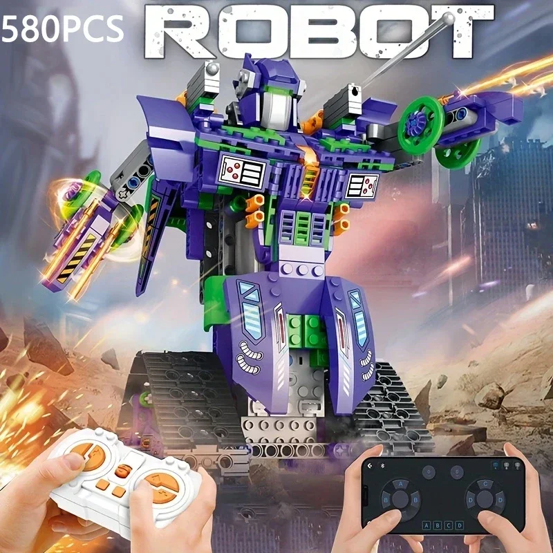 580PCS Transforming Robot Building Blocks Toy Remote Control Robot Car Crawler Vehicle 3 Forms Model Bricks Ks Toys Gifts
580PCS Transforming Robot Building Blocks Toy Remote Control Robot Car Crawler Vehicle 3 Forms Model Bricks Ks Toys Gifts