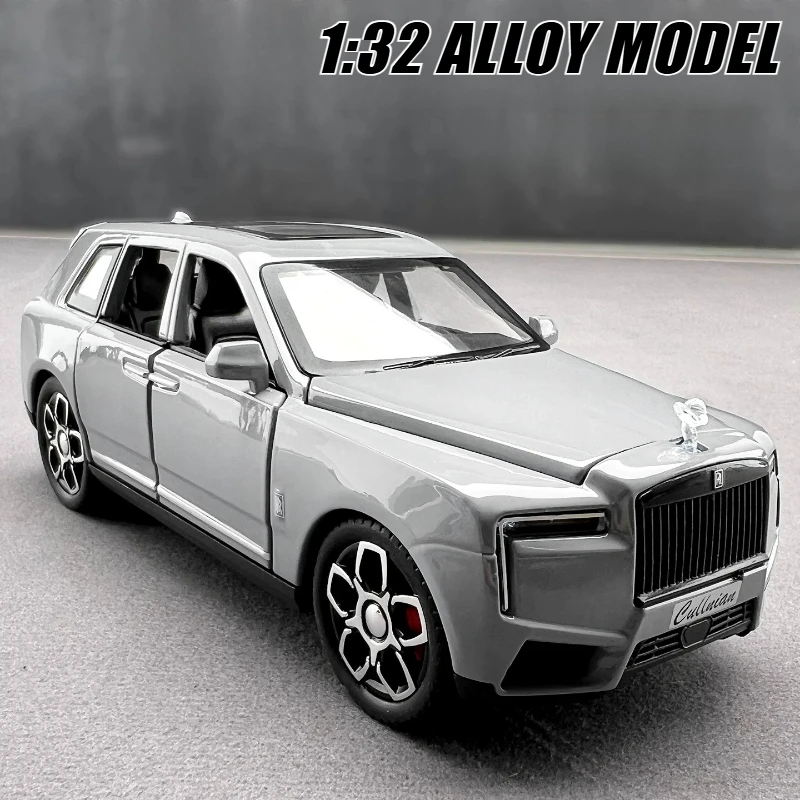 1:32 Cullinan Alloy Off-Road Vehicle Miniature Scale Model Car Diecast Metal Sound Light Collection Children Toy Gift
1:32 Cullinan Alloy Off-Road Vehicle Miniature Scale Model Car Diecast Metal Sound Light Collection Children Toy Gift