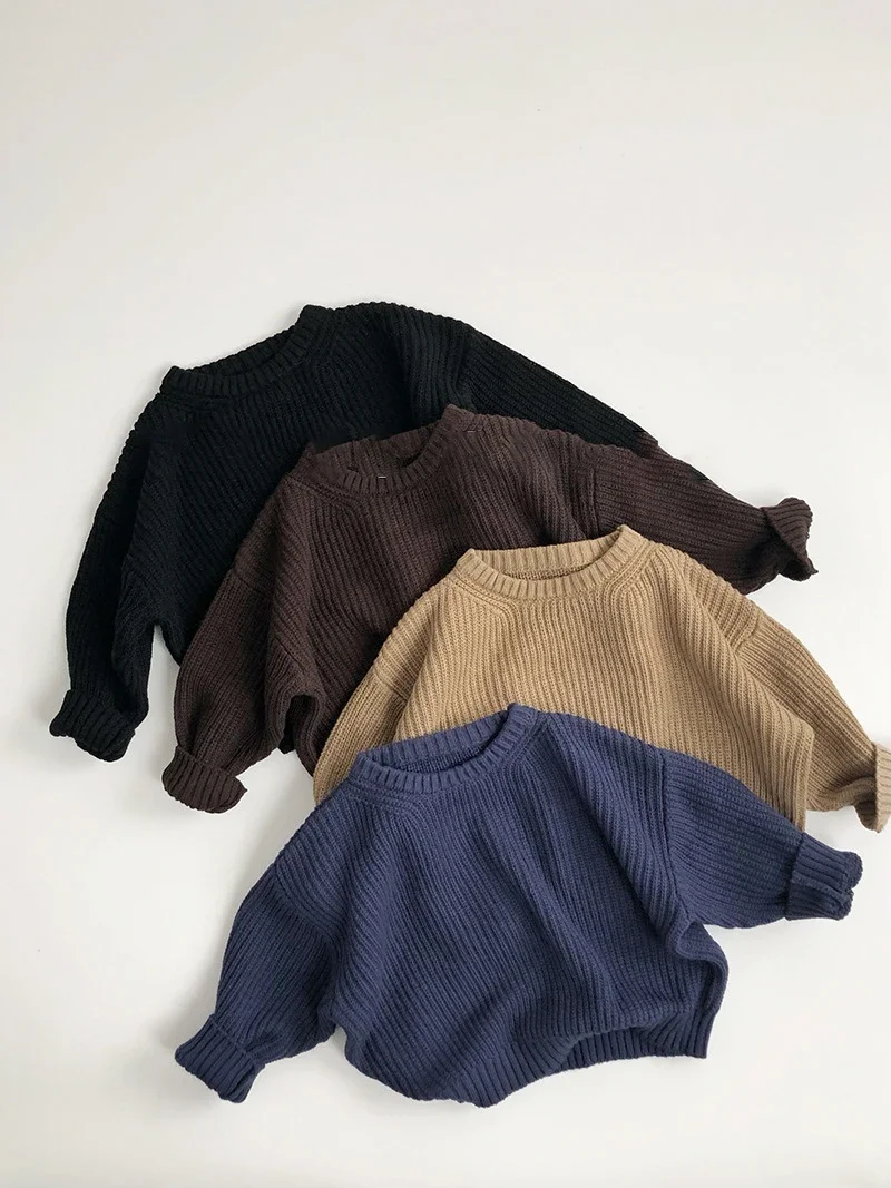 2024 Autumn New Children's Sweater 1-6Y Boys Loose Sweaters Tops Girls Knitted Pullover Kid's Solid Color Casual Outwear
2024 Autumn New Children's Sweater 1-6Y Boys Loose Sweaters Tops Girls Knitted Pullover Kid's Solid Color Casual Outwear