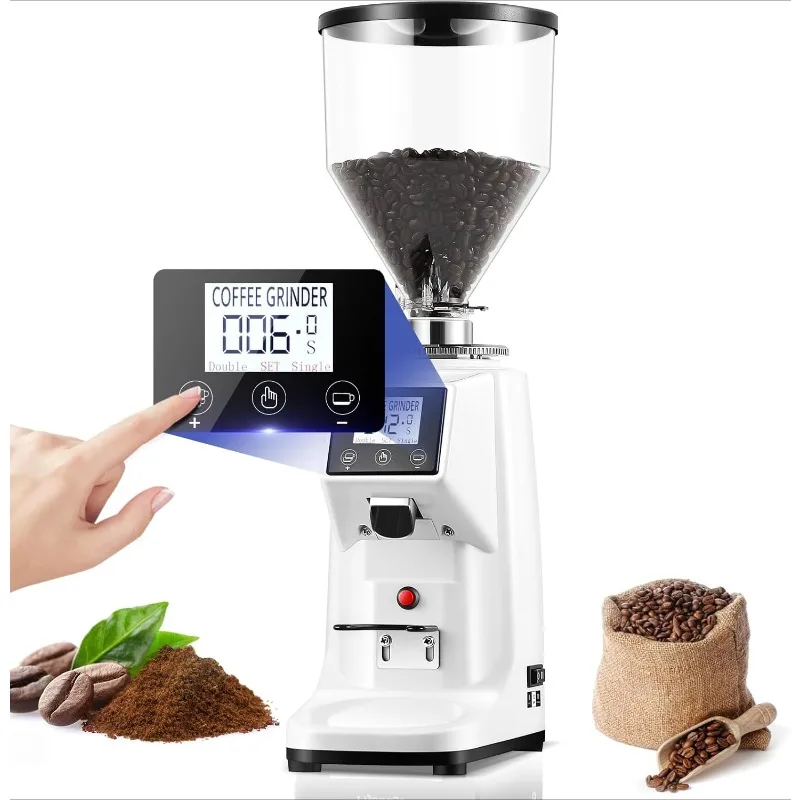 Commercial Coffee Grinder Electric Flat Burr Coffee Bean Grinder with 19 Settings Touch Screen Espresso Machine with Large 35oz
Commercial Coffee Grinder Electric Flat Burr Coffee Bean Grinder with 19 Settings Touch Screen Espresso Machine with Large 35oz