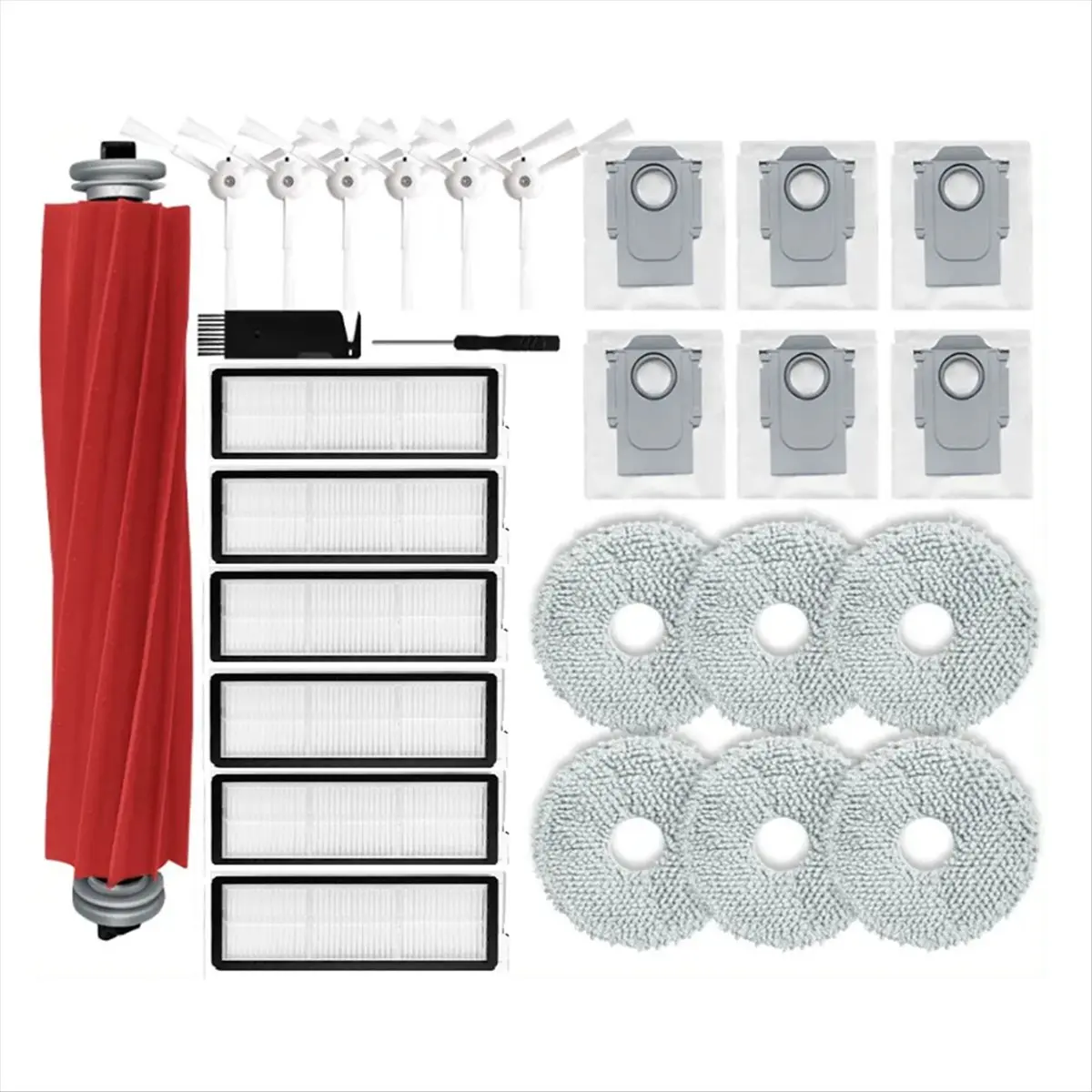 27PCS for Roborock Q Revo MaxV / Roborock P10 Pro Robot Vacuums Replace Part Main Side Brush Filter Mop Cloths Dust Bag
27PCS for Roborock Q Revo MaxV / Roborock P10 Pro Robot Vacuums Replace Part Main Side Brush Filter Mop Cloths Dust Bag