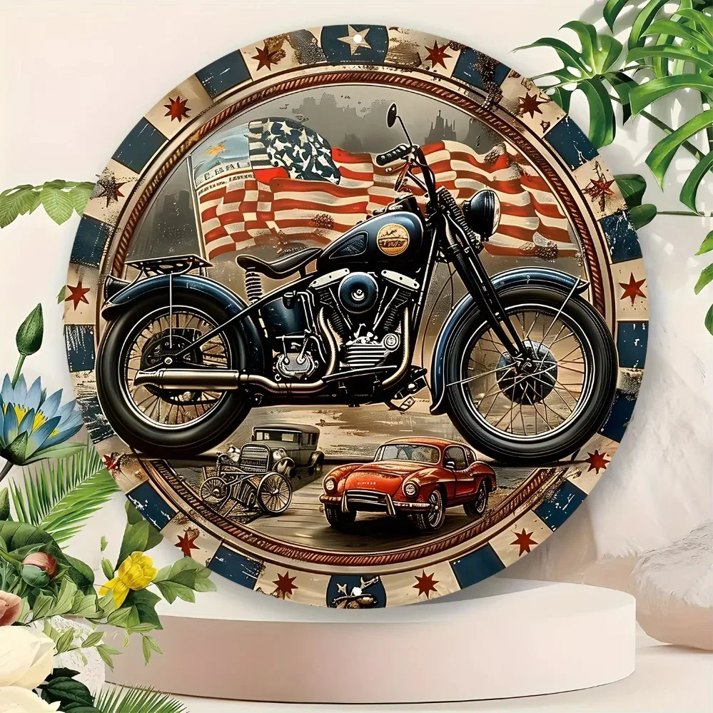 Metal Wall Decor with Vintage Motorcycles, Classic Cars,and Patriotic American Flag:A Durable Addition to Home&Garage Interiors
Metal Wall Decor with Vintage Motorcycles, Classic Cars,and Patriotic American Flag:A Durable Addition to Home&Garage Interiors