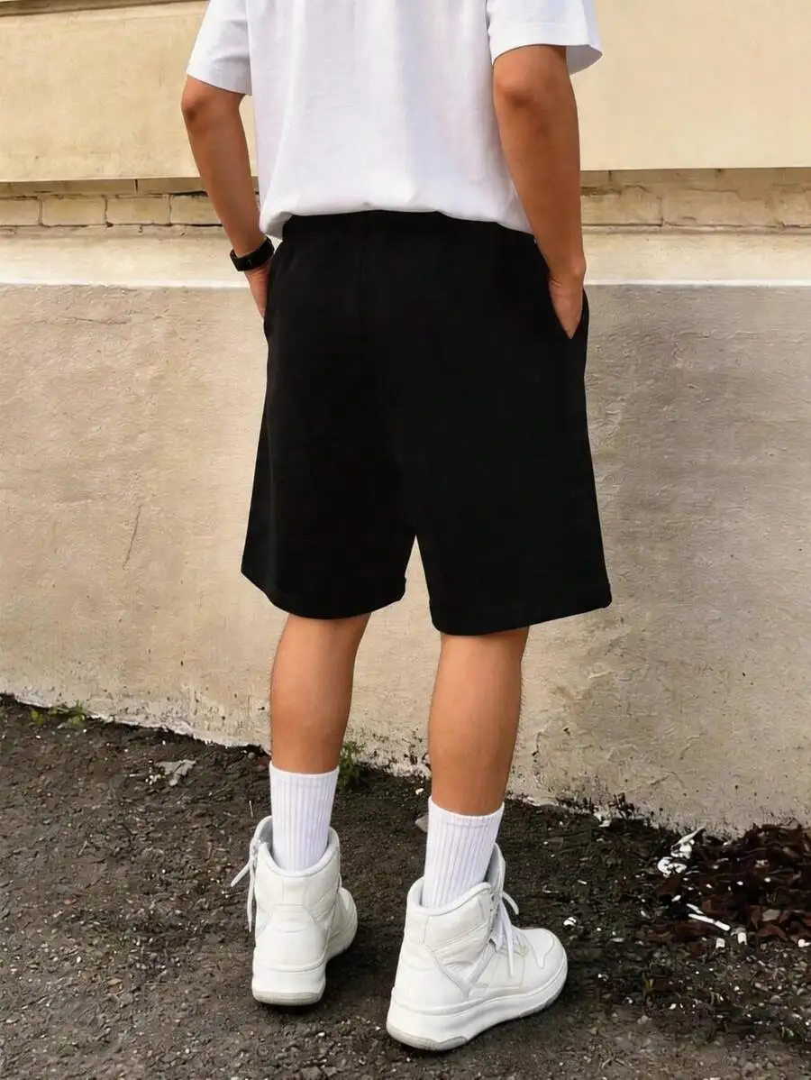 Mens Solid Color Casual Loose Fit Jersey Shorts With Pockets Elastic Waist
Mens Solid Color Casual Loose Fit Jersey Shorts With Pockets Elastic Waist