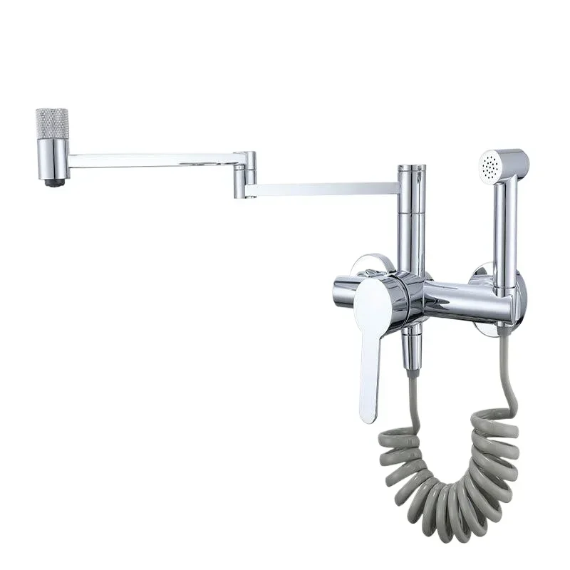 Rotating multi-function pull-out telescopic folding kitchen faucet wall out vegetable basin faucet
Rotating multi-function pull-out telescopic folding kitchen faucet wall out vegetable basin faucet