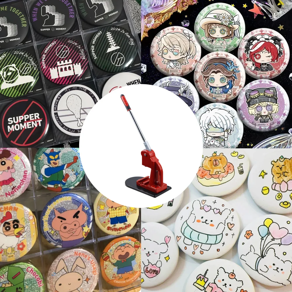 DIY Button Making Machine Kit Interchangeable Die Badges Hand Tools for Creating 25mm/32mm/44mm/50mm/75mm Buttons
DIY Button Making Machine Kit Interchangeable Die Badges Hand Tools for Creating 25mm/32mm/44mm/50mm/75mm Buttons
