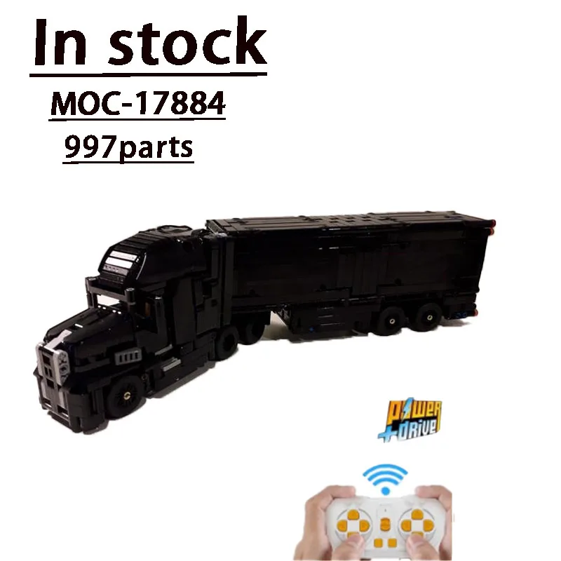 MOC-17884+MOC-19043 Electric KnightTrailer Unit Combination AssemblyBuilding Block Model AdultChildren'sChristmasBirthdayToyGift
MOC-17884+MOC-19043 Electric KnightTrailer Unit Combination AssemblyBuilding Block Model AdultChildren'sChristmasBirthdayToyGift