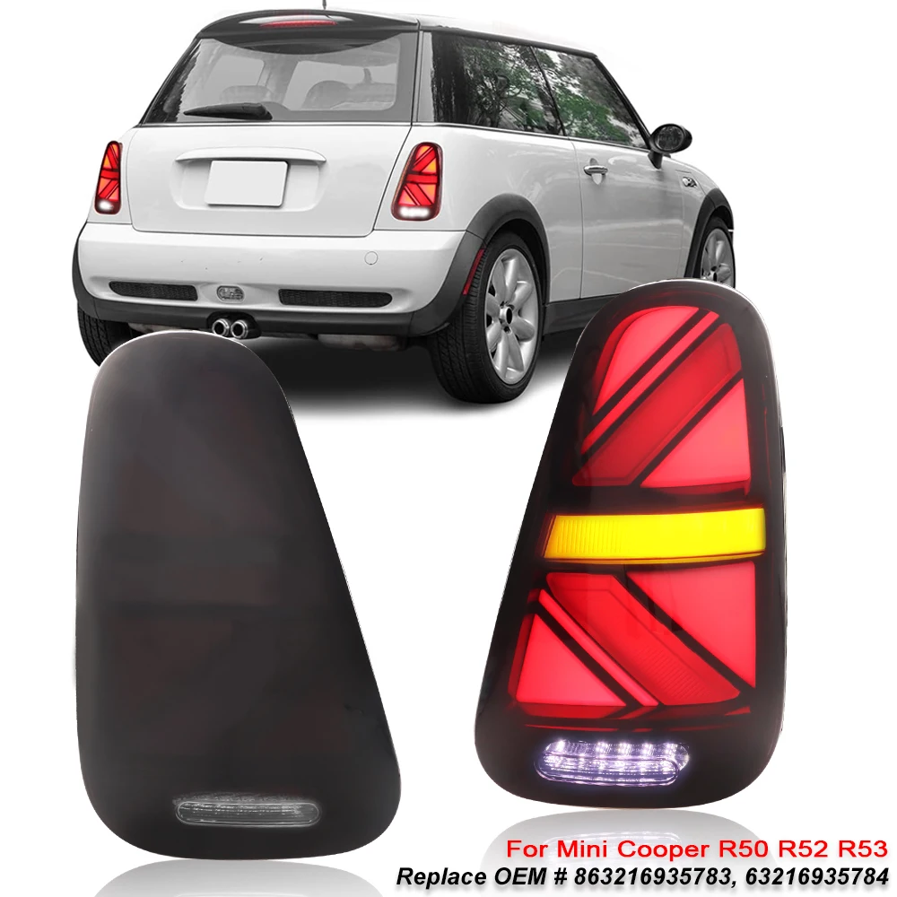 2pcs LED Tail Light For BMW Mini Cooper R50 R52 R53 2001-2007 Accessories Modified Car Union Jack Styling Rear Light Assembly
2pcs LED Tail Light For BMW Mini Cooper R50 R52 R53 2001-2007 Accessories Modified Car Union Jack Styling Rear Light Assembly