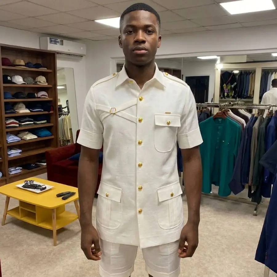 Linen Safari Men Suits with Short Pants 2 Pieces Breathable Summer Male Suit Jacket with Pants Custom Casual Beach Set
Linen Safari Men Suits with Short Pants 2 Pieces Breathable Summer Male Suit Jacket with Pants Custom Casual Beach Set