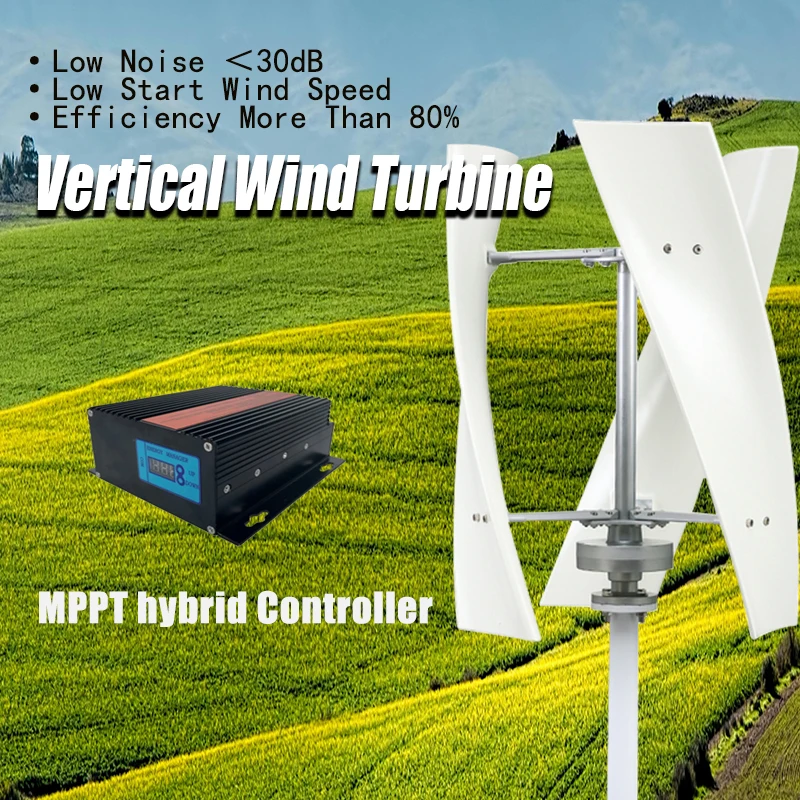 High-Power 2KW Low-Speed Vertical Axis Wind Turbine 12V 24V 48V With Off-grid Grid Connection Free New Power
High-Power 2KW Low-Speed Vertical Axis Wind Turbine 12V 24V 48V With Off-grid Grid Connection Free New Power