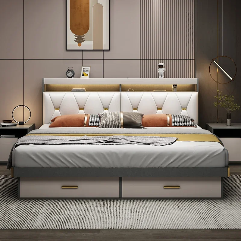Furniture new design upholstered queen bed with storage double bed frame bedroom sets furniture Multifunctional bed
Furniture new design upholstered queen bed with storage double bed frame bedroom sets furniture Multifunctional bed