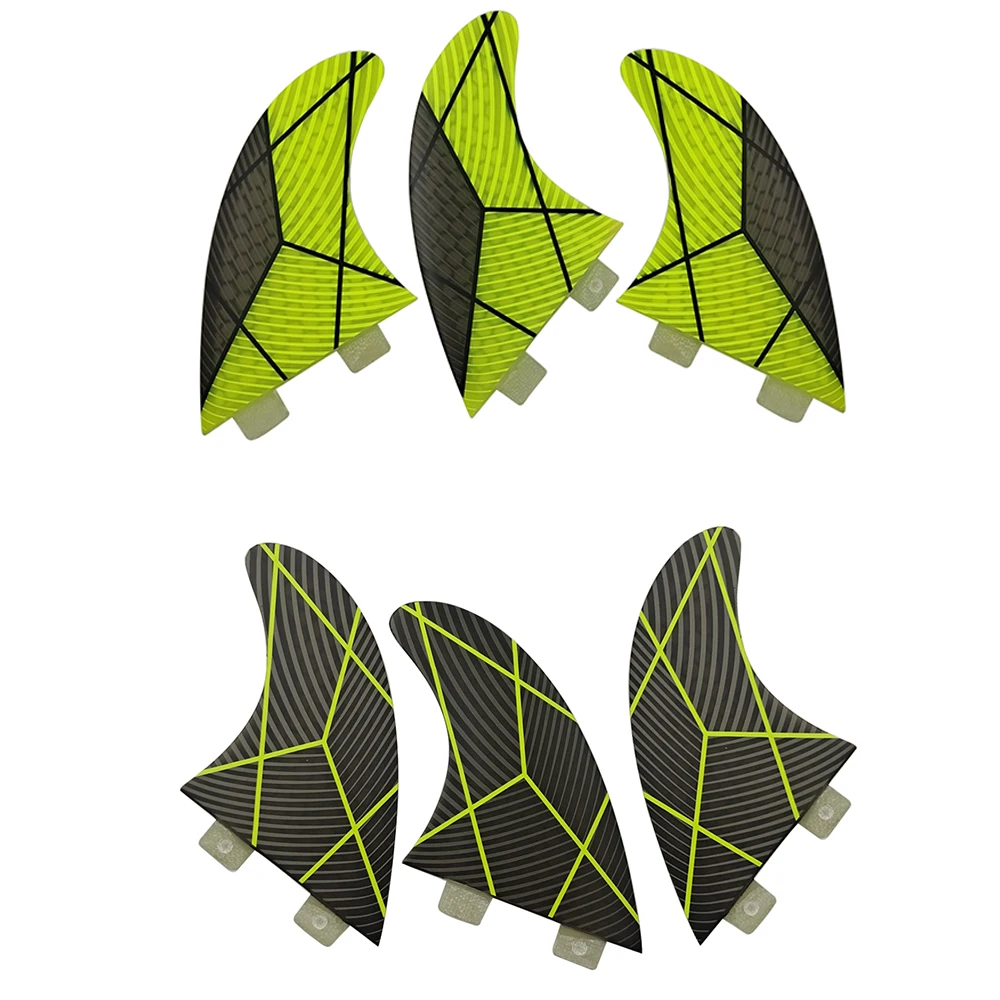 Tri Surfing Fins for UPSURF FCS, Fin Box, Fibreglass Honeycomb, Double Tabs, M Short Board Fins, 2 Colors, Water Sport
Tri Surfing Fins for UPSURF FCS, Fin Box, Fibreglass Honeycomb, Double Tabs, M Short Board Fins, 2 Colors, Water Sport