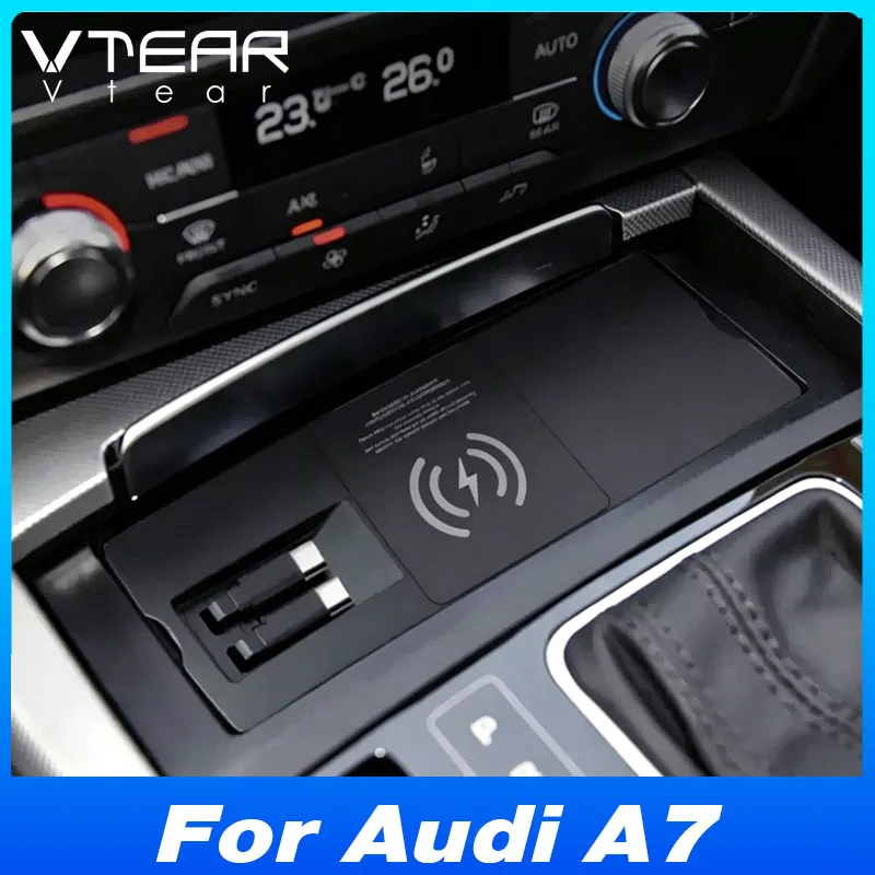 For Audi A6/A7/S6/S7/RS6/RS7 2011-2018 Car Wireless Charger with Expansion Cable Type-C Port Fast Cellphone Charging Products
For Audi A6/A7/S6/S7/RS6/RS7 2011-2018 Car Wireless Charger with Expansion Cable Type-C Port Fast Cellphone Charging Products