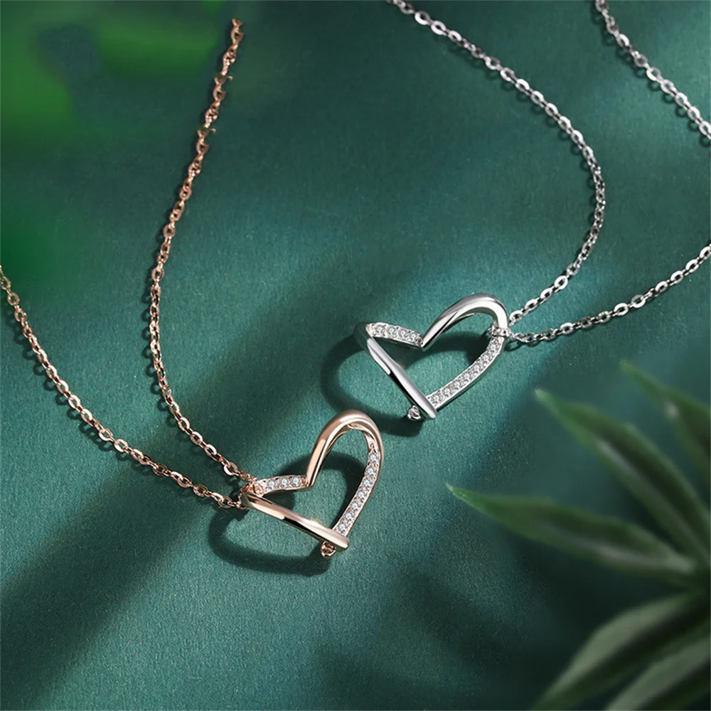 Korean S925 Necklace - Heart Zircon, Jap-Kor Minimalist, Sweet Student Valentine's Choker
Korean S925 Necklace - Heart Zircon, Jap-Kor Minimalist, Sweet Student Valentine's Choker