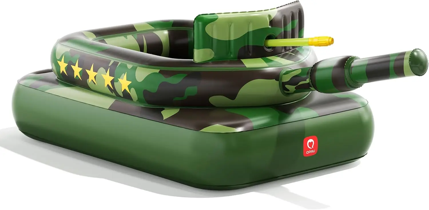 Inflatable Tank Pool Float with Water Cannon – Ride-On Camouflage Swim Toy for Adults & Kids, Lake Beach Backyard Party
Inflatable Tank Pool Float with Water Cannon – Ride-On Camouflage Swim Toy for Adults & Kids, Lake Beach Backyard Party