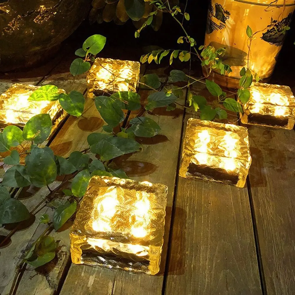 Waterproof Solar Brick Lamp Energy-Saving Semi-transparent Solar Ice Cube Light Wireless Decorative LED Pathway Light
Waterproof Solar Brick Lamp Energy-Saving Semi-transparent Solar Ice Cube Light Wireless Decorative LED Pathway Light
