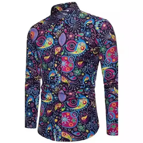 Trendy Mens Ethnic Style Printed Shirt Nightclub Wear
Trendy Mens Ethnic Style Printed Shirt Nightclub Wear