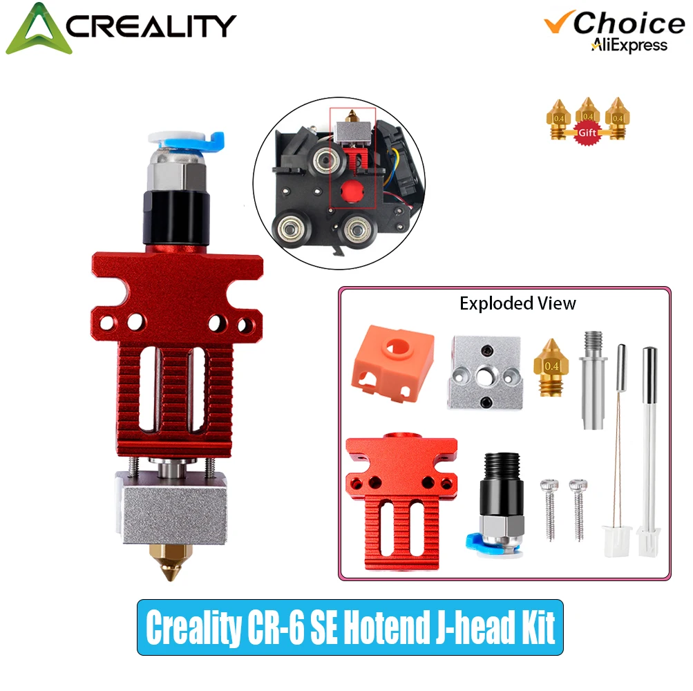 CR6 SE Hotend Kits J-head Assembled Print Head Hot End Hotend Kit All Metal Extrusion Extruder for Ender 3 CR5 PRO CR6 SE
CR6 SE Hotend Kits J-head Assembled Print Head Hot End Hotend Kit All Metal Extrusion Extruder for Ender 3 CR5 PRO CR6 SE