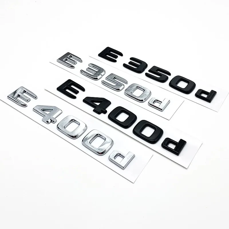 Black Silve Letters E200 E260 E300 E400 E450 E220d E350d E400d 4Matic ABS Emblem for Mercedes Benz Car Trunk Logo Sticker
Black Silve Letters E200 E260 E300 E400 E450 E220d E350d E400d 4Matic ABS Emblem for Mercedes Benz Car Trunk Logo Sticker