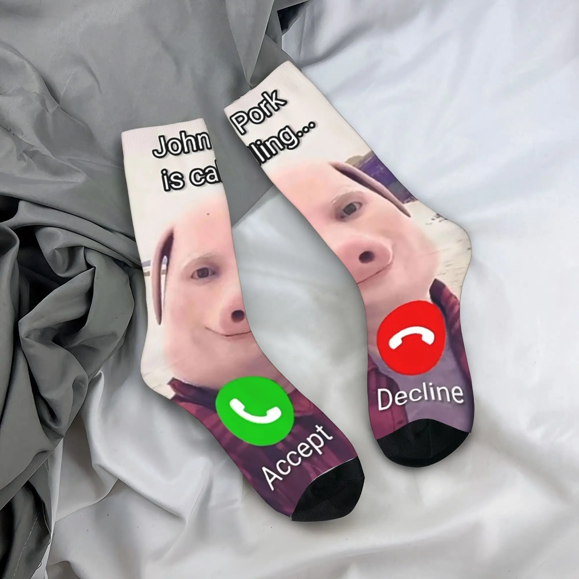 Men Women John Pork Is Calling Funny Meme Accessories Socks Flexible Socks Super Soft For Daily Wear
Men Women John Pork Is Calling Funny Meme Accessories Socks Flexible Socks Super Soft For Daily Wear