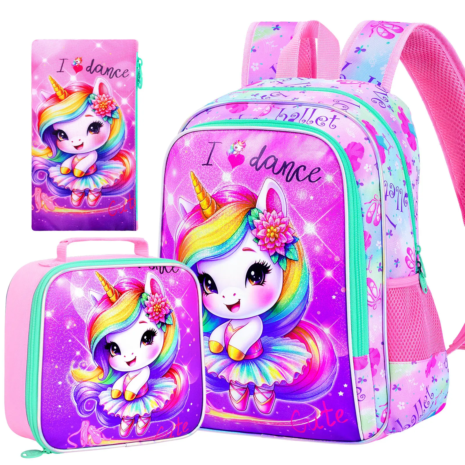 3PCS16 Inch Backpack for Girls, 16 Inch Kids Preschool Bookbags with Lunch Box, Cute Ballet Elementary School Backpacks.
3PCS16 Inch Backpack for Girls, 16 Inch Kids Preschool Bookbags with Lunch Box, Cute Ballet Elementary School Backpacks.