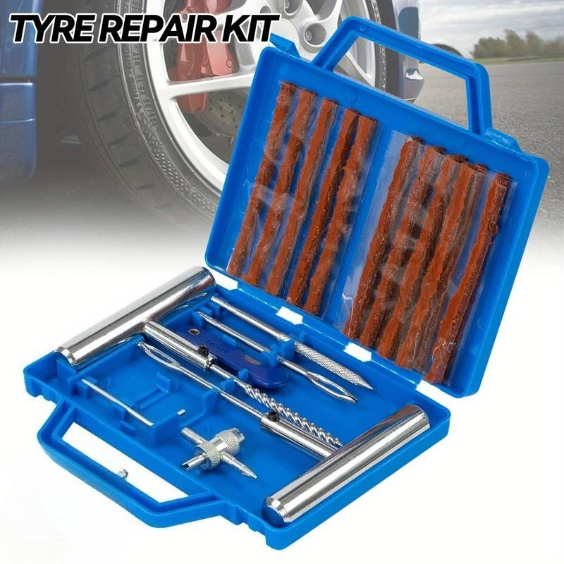 Portable Car Tire Repair Kit 28Pcs DIY Easy Repair Tyre Puncture Tool for Car Motorcycles ATVs Lawnmowers Tractors Trucks
Portable Car Tire Repair Kit 28Pcs DIY Easy Repair Tyre Puncture Tool for Car Motorcycles ATVs Lawnmowers Tractors Trucks