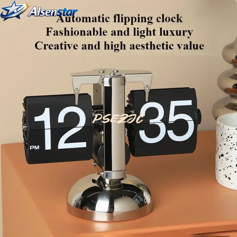 Household Minimalist Portable Automatic Page Turning Clock Retro Nordic Style Desktop Mechanical Page Turning Clock
Household Minimalist Portable Automatic Page Turning Clock Retro Nordic Style Desktop Mechanical Page Turning Clock