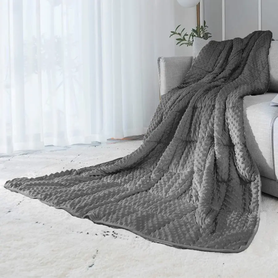 Reversible Weighted Blanket for All Season, Luxury Velvet, Warm and Cool, Adult 10Lb Grey Weighted Blanket, Enjoy Sleeping Anywh
Reversible Weighted Blanket for All Season, Luxury Velvet, Warm and Cool, Adult 10Lb Grey Weighted Blanket, Enjoy Sleeping Anywh