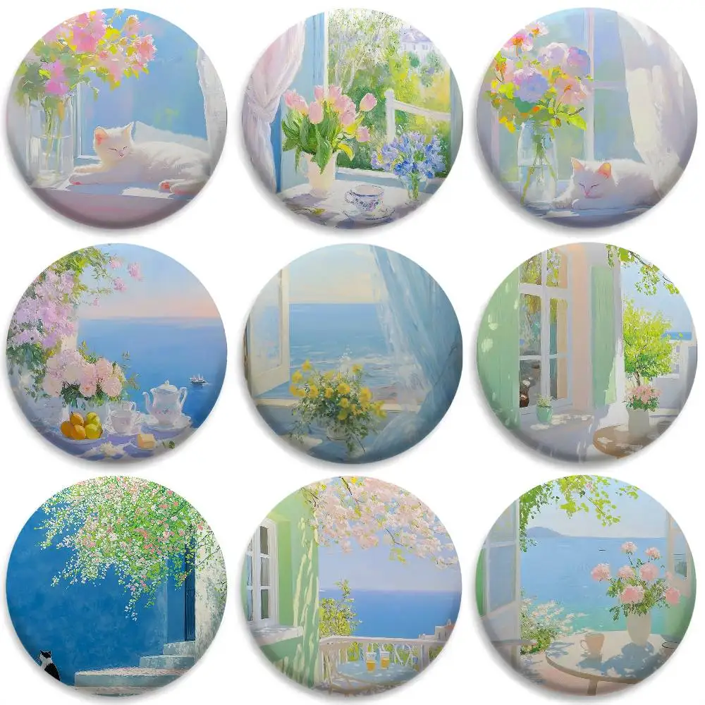 Nordic Modern Leisure INS Badges Round Exquisite Badge Brooches Creative Pins For Clothes Hat Backpack Gift Accessories
Nordic Modern Leisure INS Badges Round Exquisite Badge Brooches Creative Pins For Clothes Hat Backpack Gift Accessories