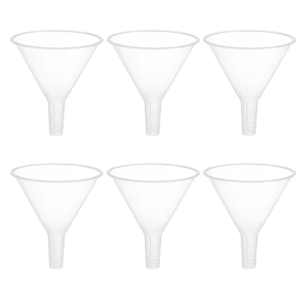 6Pcs Professional Plastic Funnel Set for Analytical Chemistry Fine Workmanship Smooth Lightweight Easy Storage Experiment Funnel
6Pcs Professional Plastic Funnel Set for Analytical Chemistry Fine Workmanship Smooth Lightweight Easy Storage Experiment Funnel